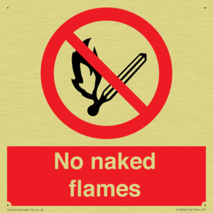 No naked flames